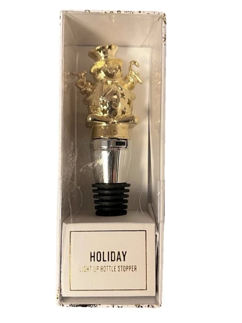 NEW Oliver & Smith Snowman Holiday Wine Bottle Stopper